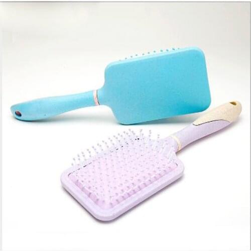 10Pcs Anti-static TT Hair Brush Comb Shower Electroplate Detangling Airbag Massage Combs for Salon Styling Hair-Free ship