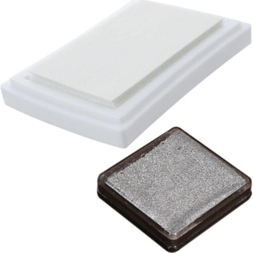 2 Pcs Stamp Rubber Stamp Stamp Pad Ink Pad Stamp Pad, 7.2 X 5.2 X 2.1 cm & 4 X 4cm