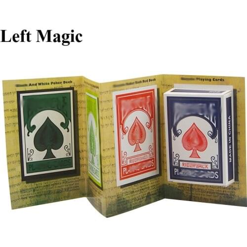 3D Advertising Magic Tricks Card Deck Appearing Magia Magician Close Up Gimmick Props Mentalism Comedy Classic toy