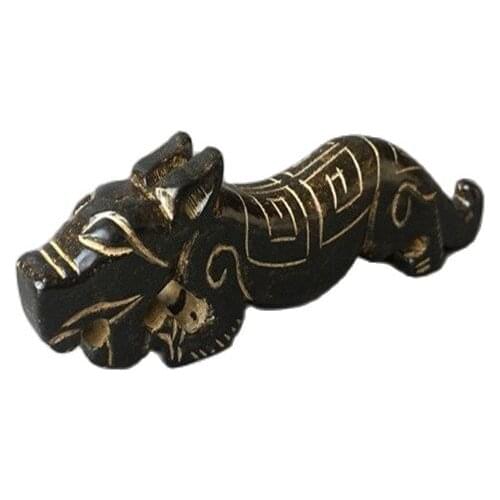 Antique jade carving tiger penholder, military talisman, tiger talisman, jade Talisman