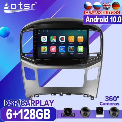 6+128G For Hyundai H1 2016 2017 2018 2019 Car DVD Multimedia Player Recorder Stereo Android Radio Audio GPS Navigation Head Unit