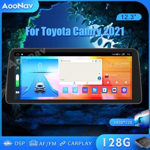 128GB Android Car radio GPS For Toyota Camry 2021 car Multimedia Player Navigation Stereo receiver Head Unit