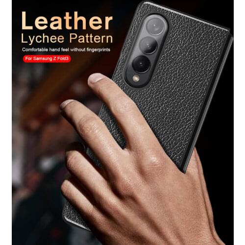 Luxury Shockrpoof Flip Phone Case For Samsung Galaxy Z Fold 3 5G Case 360 Slim Soft Back Cover On Samsun Galaxi Z Fold3 5G Armor