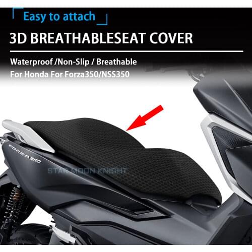 For Honda For Forza350 NSS350 Seat Cushion Cover For Forza NSS 350 Motorcycle Net 3D Mesh Protector Insulation Cushion Cover