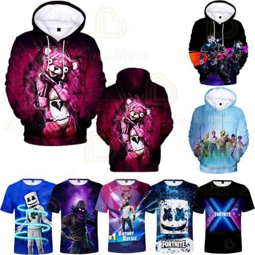 3-14 Years Child Fortnite Kids Hoodies Game 3D Print Sweatshirt Long Sleeve Clothes for Teens Boys Girls Pullover Hoody Costume