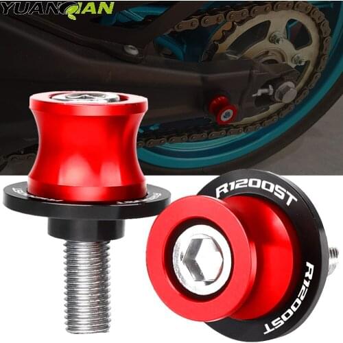For BMW R1200R 2006-2014 R1200RT 2004-2013 R1200ST 2003-2007 06 8MM Motorcycle SwingArm Sliders Spools CNC Swing Arm Stand Screw