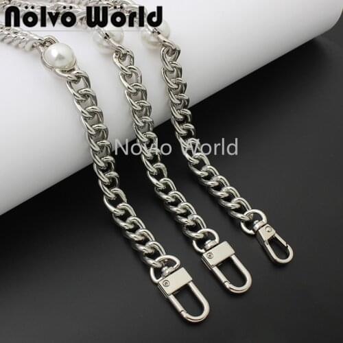 1-5 pieces 60-100-120cm 3.0mm thick silver color aluminum meterial chains for shoulder bag purse chains strap bag accessories
