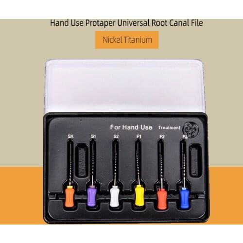 Endo Treatment Hand Use Niti Maillefer Protaper Universal Root Canal Files Dental Material Dental Office Organization Instrument