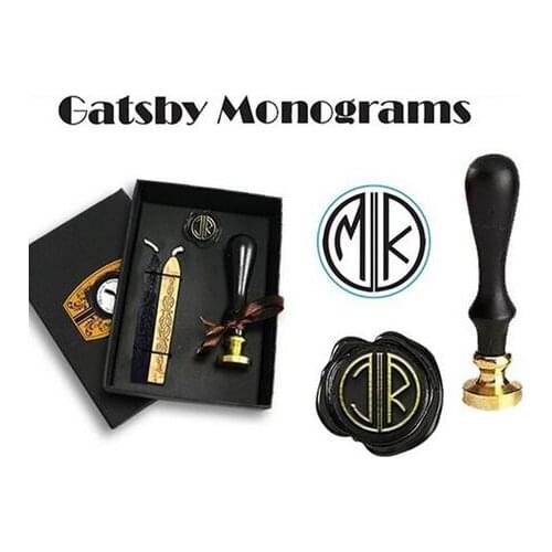 Gatsby Monogram Initial Custom Wax Seal Stamp Kit