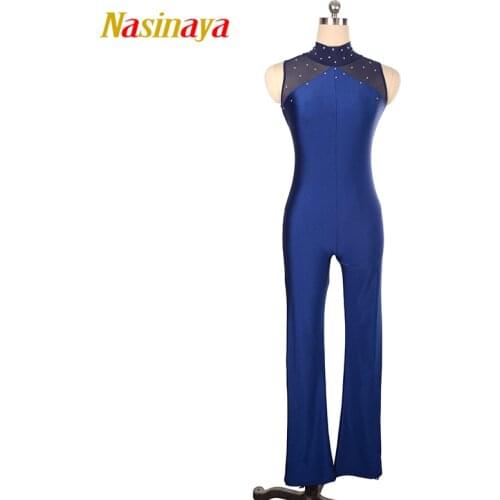 Nasinaya Figure Skating Leotard Jumpsuit For Girl Kids Women One Piece Customized Patinaje Ice Skating Costume Gymnastics 13