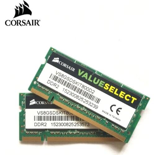 CORSAIR Laptop memory 4GB PC2-6400 DDR2 800MHz Notebook RAM 4G 800 6400S 4G 200-pin SO-DIMM