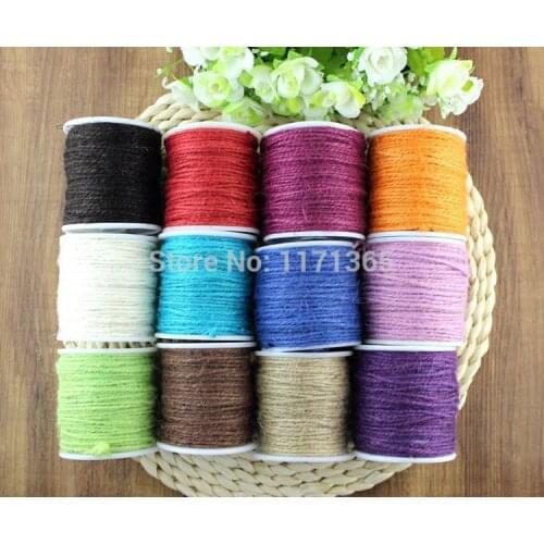 Hemp Jute Rope Jute Colored Twine Cord For DIY Decorative Handmade Accessory Papercrafting, Frame Wall Hemp