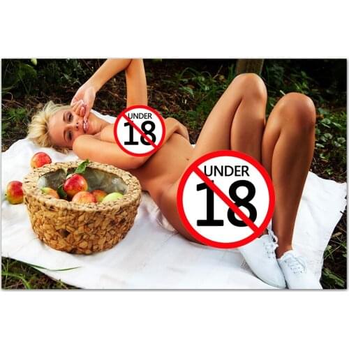 Sexy Girl on Picnic Poster Modern Simple Living Room Decoration Wall Art Unframed Canvas Painting For Hotel Apartment