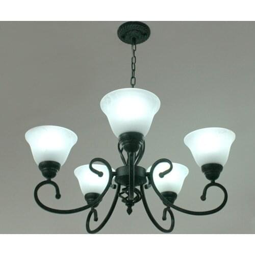 Vintage 5 Arms E27 Iron Craft Pendant Lights Lampara Colgante Loft Foyer Ceiling Lamp Bedroom Lights Decor