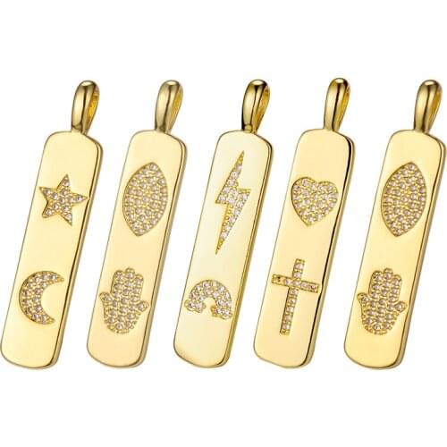 Lucky Charm Family Couple Zircon Fit Original Bracelet Necklace Making DIY Jewelry Pendants Accessories Components Handmade Gift