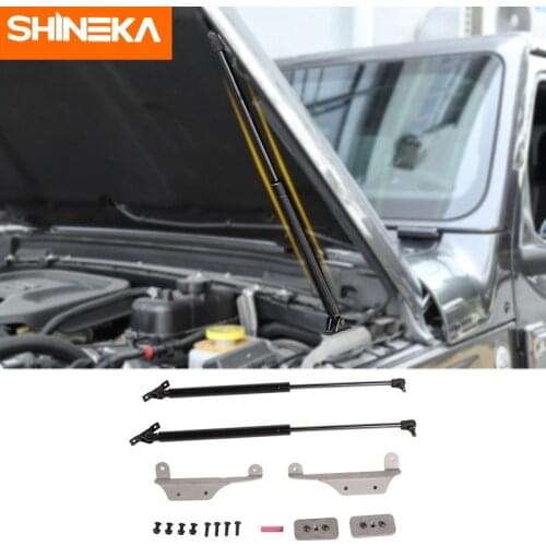SHINEKA Strut Bars For Jeep Wrangler JL 2019 Car Front Hood Engine Cover Hydraulic Rod Strut Bar For Jeep Wrangler JL 2018 Up