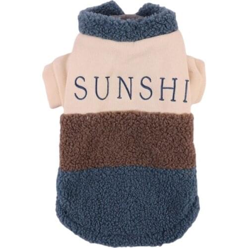 Warm Pet Hoodies Clothes Dog Plush Sweater Jacket for Puppy Cat Autumn Winter Teddy Chihuahua Clothing