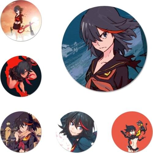 58mm KILL la KILL Anime Icons Pins Badge Decoration Brooches Metal Badges For Clothes Backpack Decoration