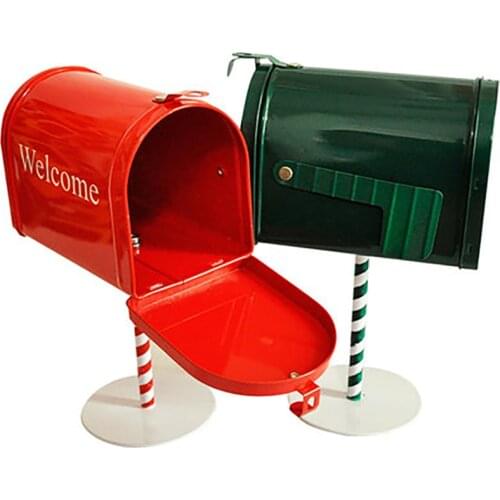 1Pc Retro Iron Mailbox Creative Garden Suggestion Letterbox Storage Case Home Bar Shop Mailboxes Decoration Craft Ornaments