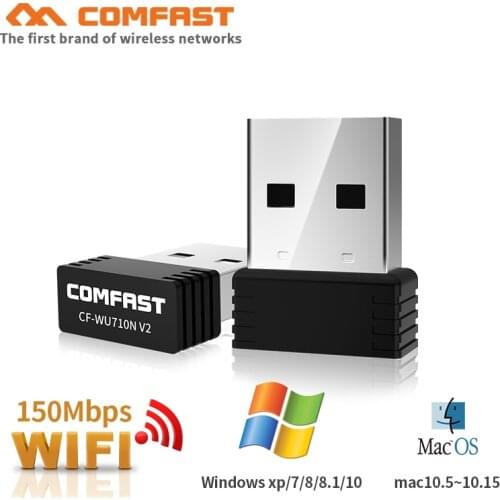 10pcs Mini USB WiFi Adapter WiFi Lan antenna 802.11B/G/N Wireless Computer Network Card Ethernet PC Laptop Wi-Fi Receiver dongle