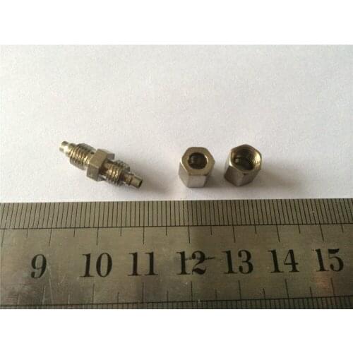 5pcs Nickel Plated Brass 4mm-4mm OD Pipe Straight Connector Coupler
