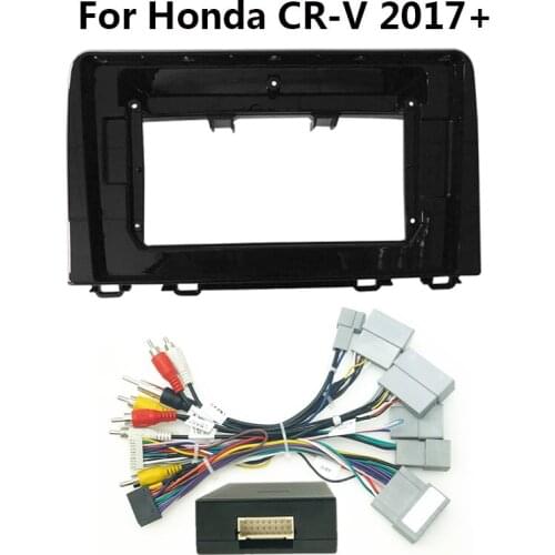9 Inch 2 Din Car Radio Fascia For Honda CR-V 2017+ Auto Stereo CD/DVD Dash Mount Trim Mount Panel Frame Kit