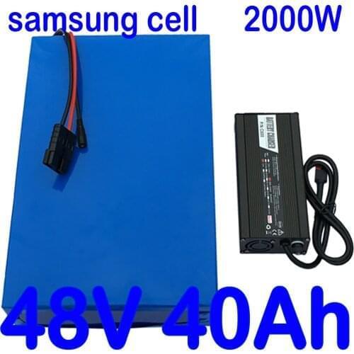 48V Battery 48V 1000W 2000W Ebike Battery Pack 48V 40AH 35AH 30AH 25AH 20AH Electric Bike Lithiuium Battery Use Samsung Cell
