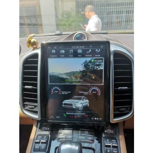 Double din Android car Radio multimedia player FOR Porsche Cayenne 2011-2016 car stereo autoradio auto audio vertical Tesla