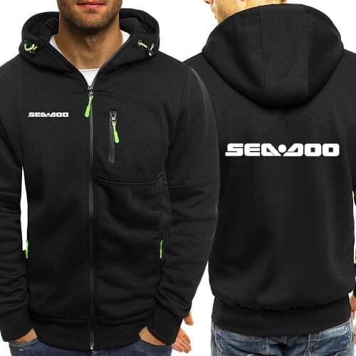 Sea Doo Seadoo Moto Brand Hoodie Fleece Cardigan Hooded Coat Mens Hoodies Sweatshirts Pullover for Male Hoody Sweatshirt