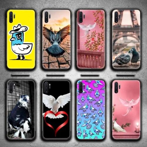 Funny Cute Pigeon Phone Case For Samsung Galaxy Note20 ultra 7 8 9 10 Plus lite J7 J8 Plus 2018 Prime M21