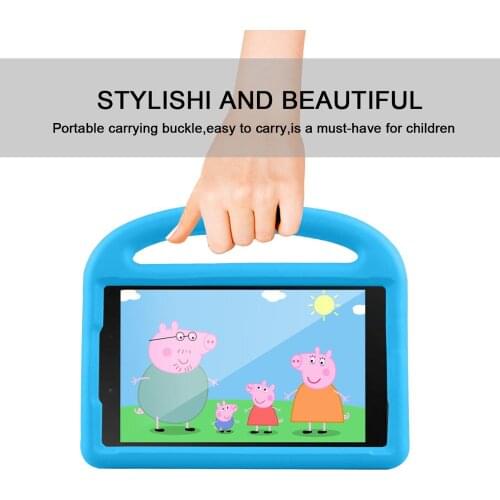 Case for Samsung Galaxy Tab A 8.0 SM-T290 T295 2019 Cover Hand-held Shock Proof EVA Full Body Cover Stand Kids Handle Case T290