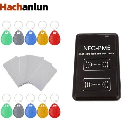 IC/ID Duplicator 13.56MHZ RFID Reader NFC Full Writer Decoding Function Smart Card Key Copier PM5