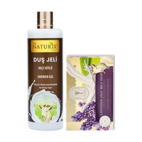 Naturix Goat Milk Moisturizing Shower Gel Yoğun Milky + Vegetable Goat Milk Handmade soap Face Body Soap 100 G