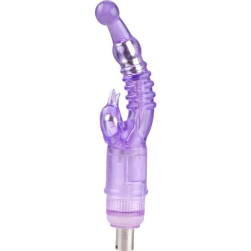 Hismith Double motor vibration 3XLR Sex Machine Attachments Rabbit Dildo Clitoral stimulation G spot Anal Sex toys for women