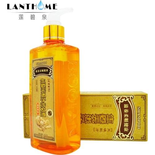 300ml Ginger Shampoo Anti Hair Baldness Anti Hair Loss Dandruff Black Hair Shampoo Professional Grow Thick Growth