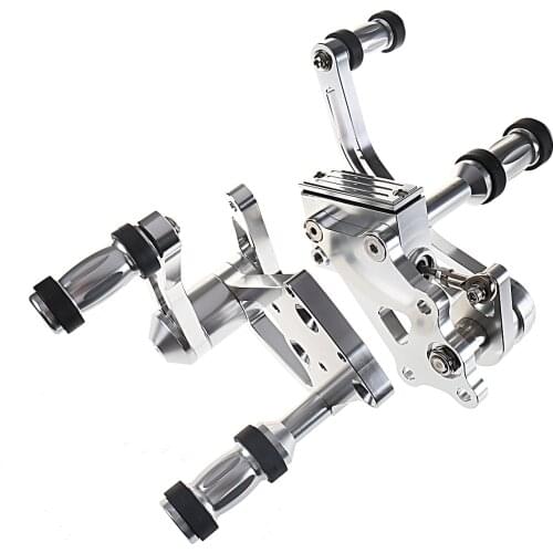 Silver Billet Aluminum Forward Control Foot Peg Kits For Harley 2000-2017 Softail Fatboy