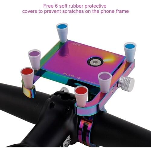 Mobile Phone Holder Colorful Electroplating Color Changing 360 Degree Rotation Special for Self-Propelled Motorcycles Vehicles