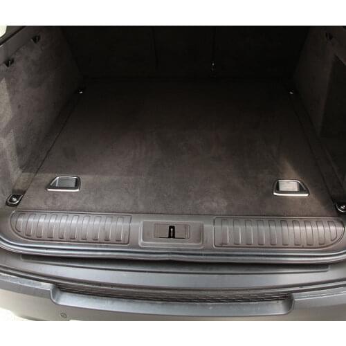 2pcs ABS Chrome Car Interior Rear Trunk Button Cover Trim For Land Rover Discovery Sport For RR Sport 2014-2018 Auto Accessories