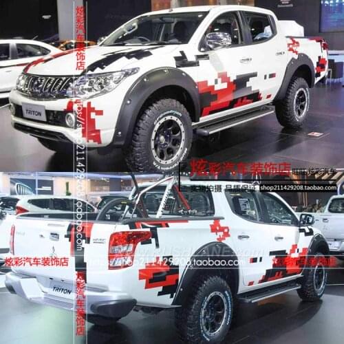Car Sticker For Mitsubishi L200 Body Exterior Modified Sticker L200 Pickup Truck Sticker Film