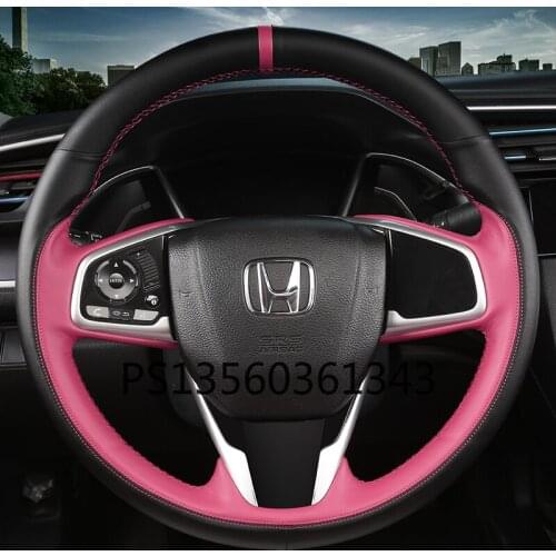 Suitable for Honda CR-V Civic xrv Vrzel Accord Jade City Avancier Envix Greiz Brerze Hand-stitched leather steering wheel cover