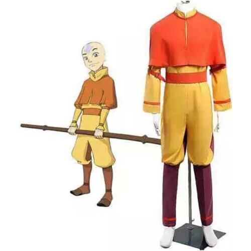 The Last Airbender Avatar Aang cosplay costume
