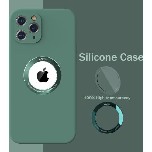 Liquid silica gel Plain Candy Color Phone Case For iPhone 12 Pro Max Mini 11 Pro Max Xs Max X Xr 7/8 Plus Se2020 Transparent