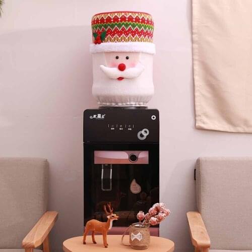 Santa Claus Dust Cover For Drinking Bucket Home Layout Party Supplies Christmas Cartoon Snowman Elk Water Dispenser Barrel Cover