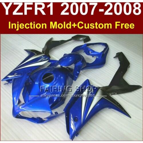 Blue Brand motorcycle fairings for YAMAHA YZFR1 2007 2008 Injection bodywork YZF R1 YZF1000 YZF 1000 07 08 body parts