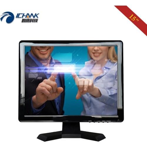 ZB150JC-27R/15" inch 1024x768 4:3 VGA USB Ports Meal Machine Industrial Four Wire Resistive Touch LCD Screen PC Monitor Display