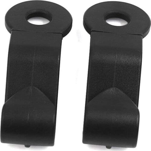 Uxcell 2pcs Universal Black Plastic Car Back Seat Headrest Hook Sundries Holder