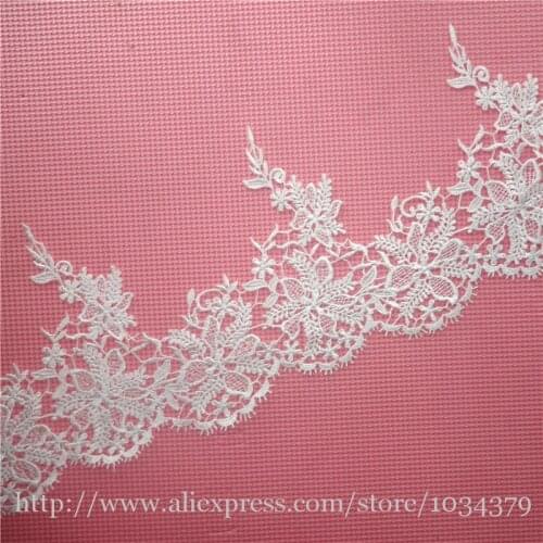 5yards Ivory High Quality Polyester Lace DIY Accessories Lace Trim/ Cording Lace Trim for Wedding Decoration 10cm LW0008