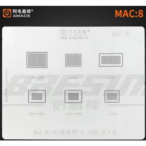 Amaoe For MAC8 tin net/Apple notebook WiFi chip integrated steel net/A2159/A1706