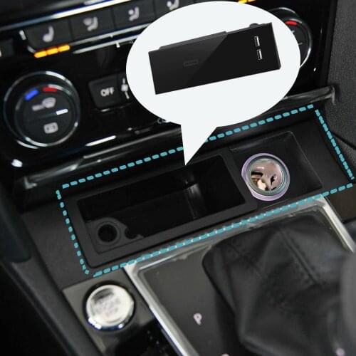 Car qi wiireless charger for volkswagen lamando 2017 2019 cableless charging board phone stand for iphone 12 fast charge pad