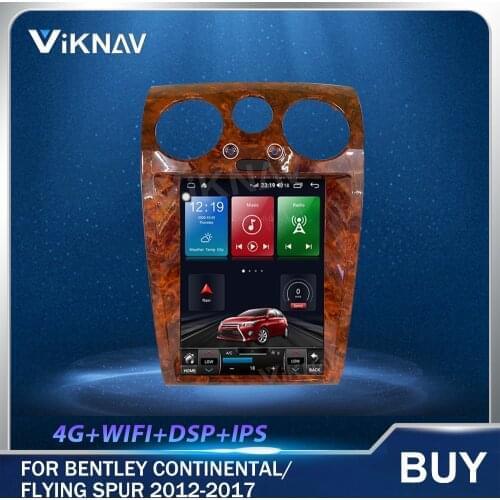 Android Car Radio GPS Navi Heat Unit for Bentley Continental Flying Spur 2012-2017 Multimedia Player Stereo